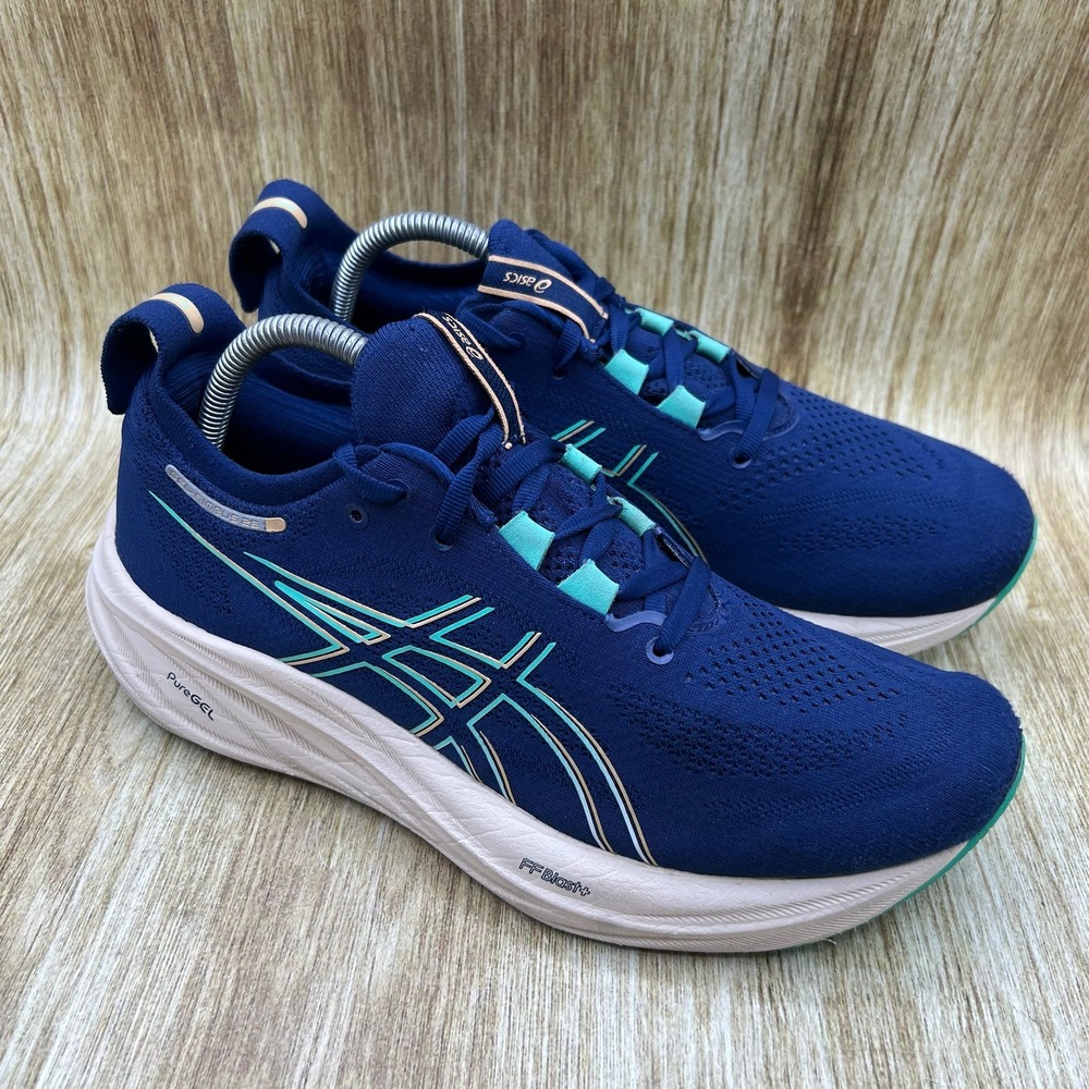 Asics Gel-Nimbus‎ 26 Women's Size 9.5 Blue Running Shoes Sneakers 1012B601